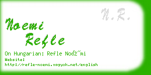 noemi refle business card